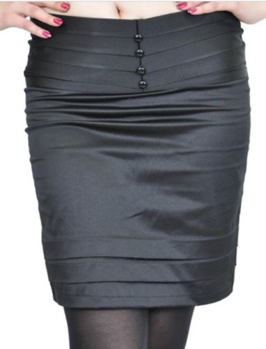Edler satin pencil skirt mit - pencil,