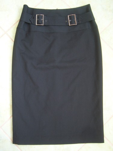 Eleganter pencil rock schwarz - rock,